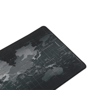 Mousepad cauciucat pentru gaming XXL cu model Harta Lumii 80x30cm negru 1