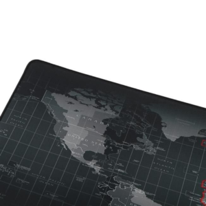 Mousepad cauciucat pentru gaming XXL cu model Harta Lumii 80x30cm negru 2