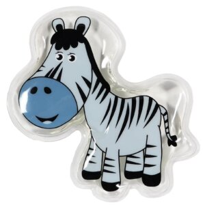 Compresa cu gel termic pentru copii Bootic reutilizabila caldrece zebra