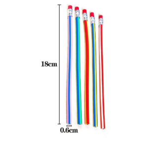 Set 5 creioane flexibile 18 cm multicolor 7