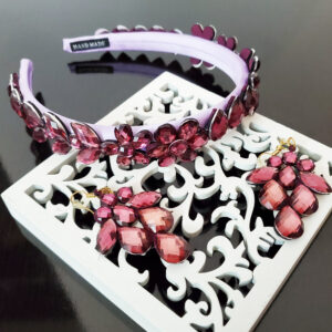 Bentita si cercei Laura purple