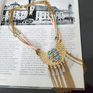 Colier Fringe cu franjuri metalice 77 3