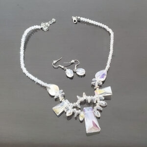 Set colier si cercei Valencia white 115