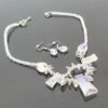 Set colier si cercei Valencia white