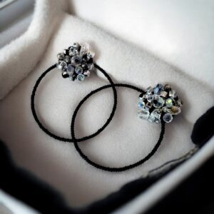 Cercei cu perle Ana black 15 3