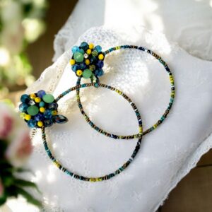 Cercei cu perle Ana blue 16 1