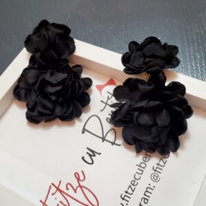 Cercei din matase Salsa black 3 1
