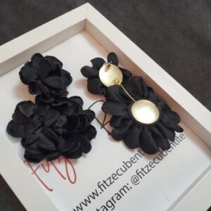 Cercei din matase Salsa black 3 4