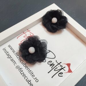 Cercei din voal Dreamy black 5 4 1
