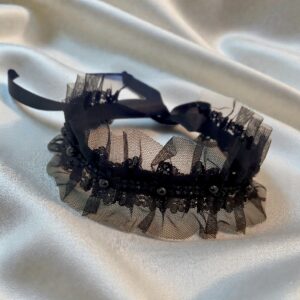 Colier tip choker dantelat Black Swan 61 1