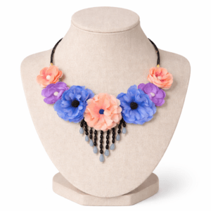 Colier cu flori si perle Summer Colier cu flori si perle Summer 1