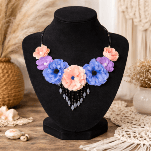 Colier cu flori si perle Summer Colier cu flori si perle Summer 4