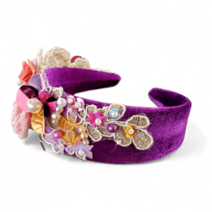 Bentita cu perle si paiete Purple Lady 20260411 150950